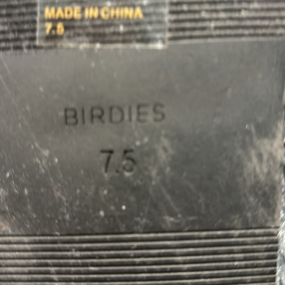 Birdies The Robin faux fur slides in pewter - Picture 3 of 5